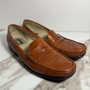 Hush Puppies Brown Leather Loafers